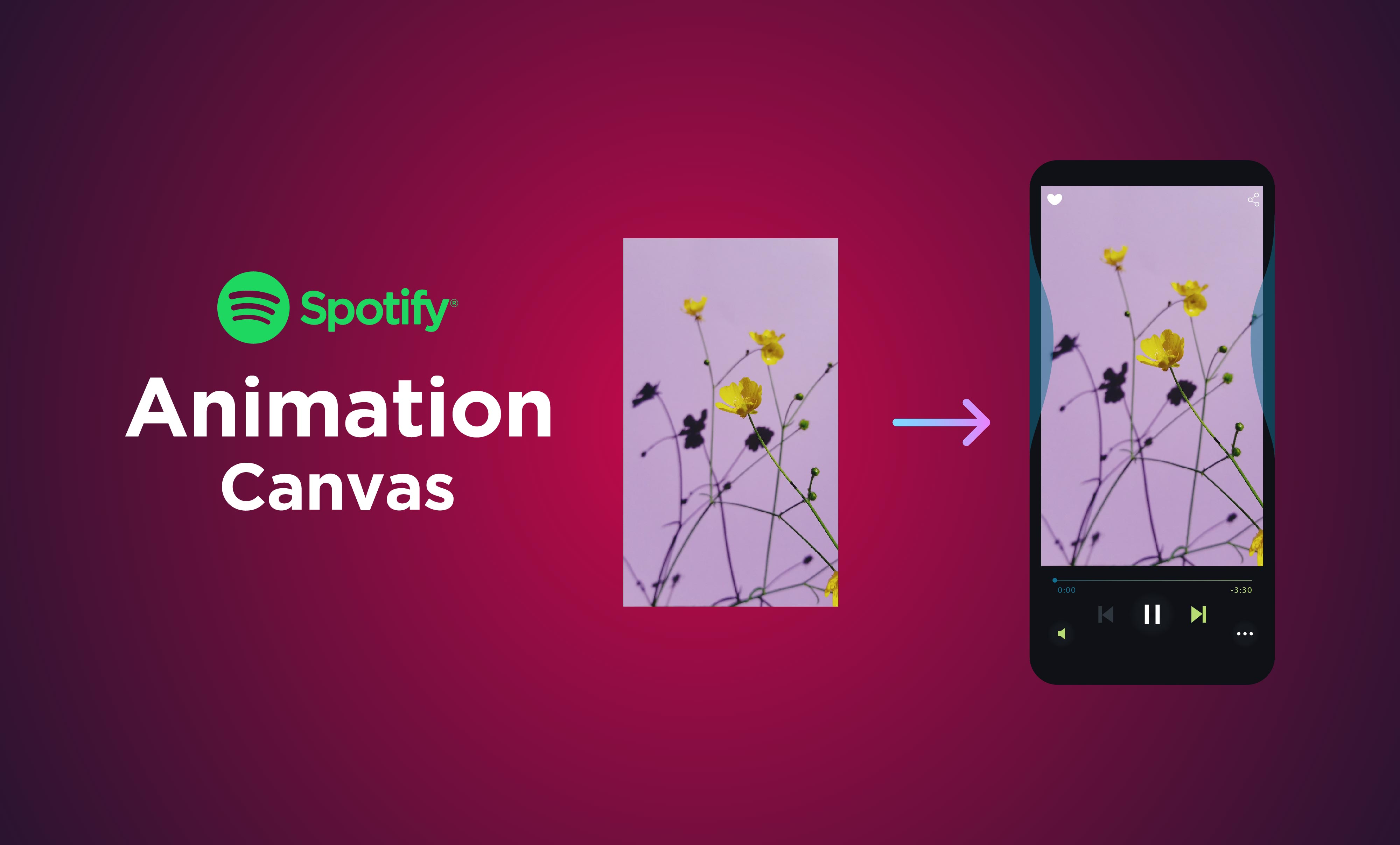 You will get an animation of your Spotify canvas, single album cover, mixtape or motion graphics