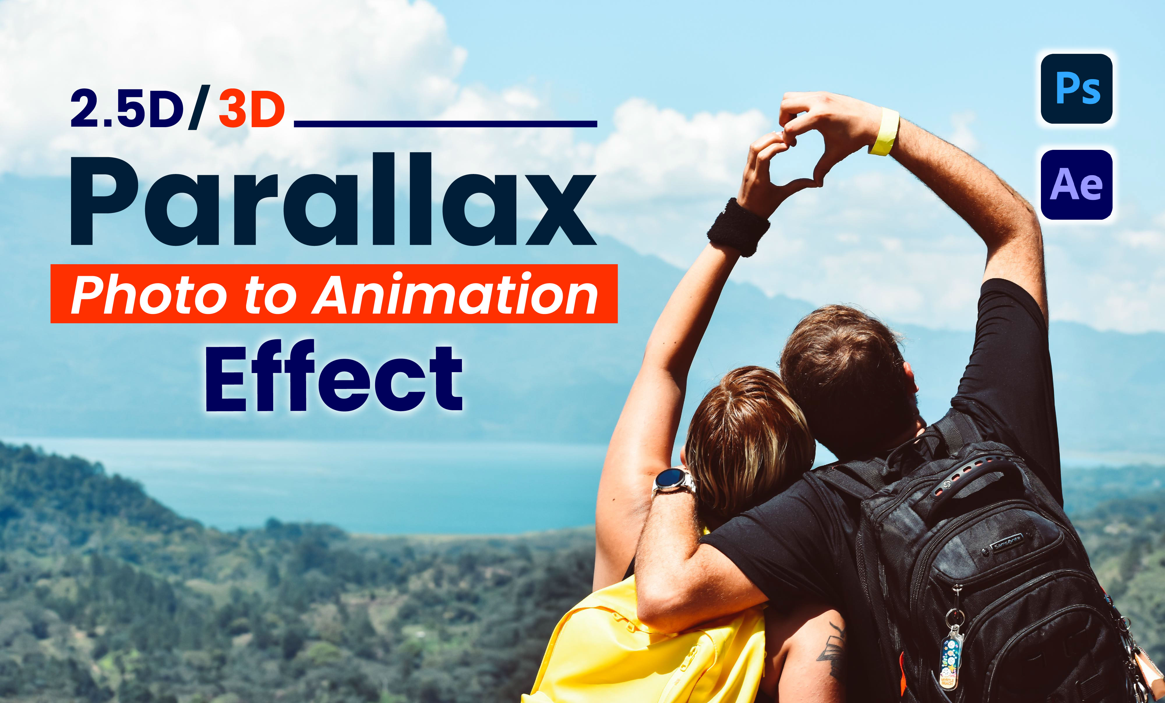 I will create 2d 3d parallax effect, photo slideshow, animation video from your still picture