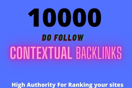 I will create 5000 contextual seo backlinks