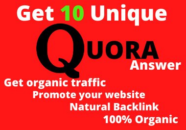 Improve Your website by 10 high-quality Quora Answers...