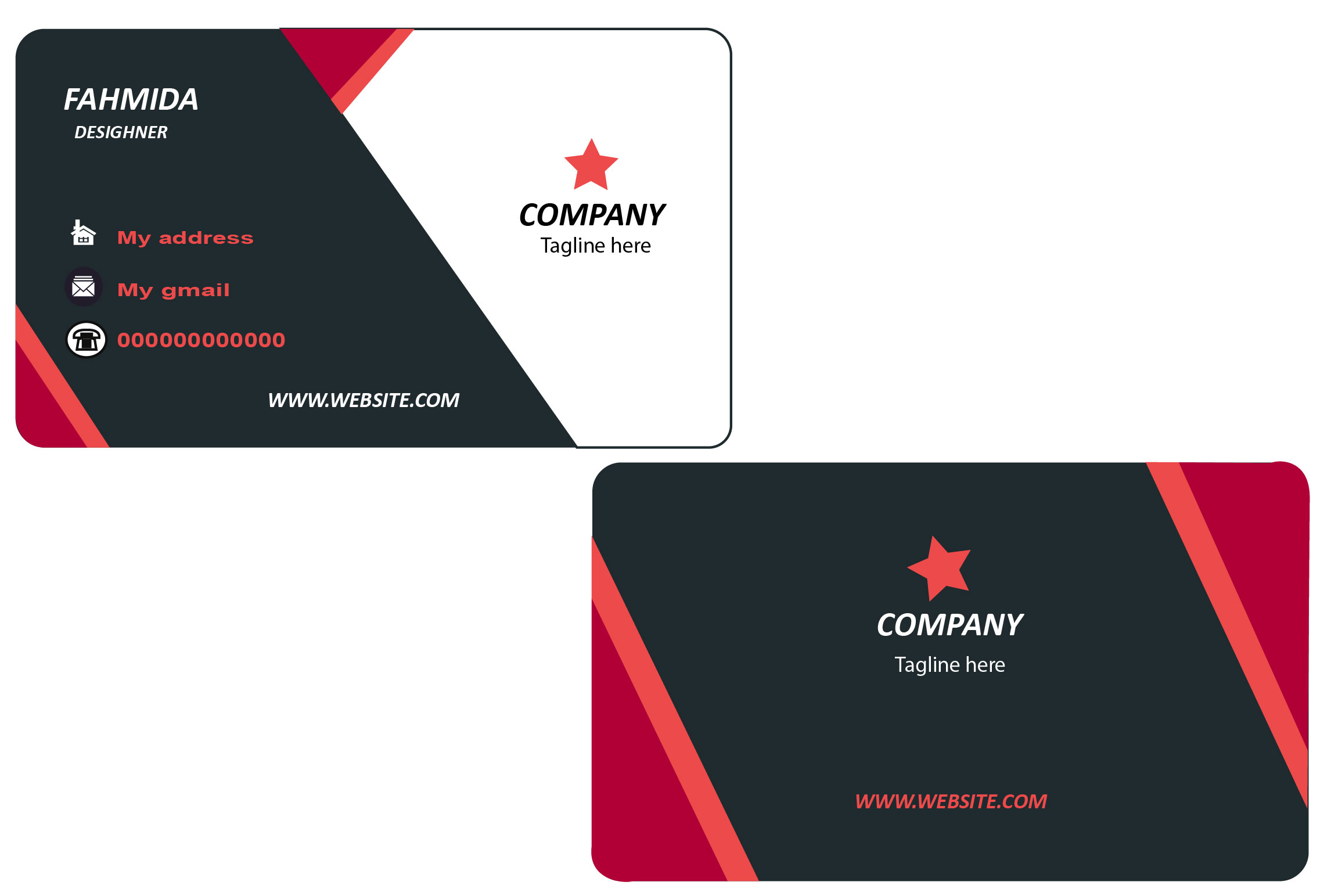 I will create professional stunning business card design