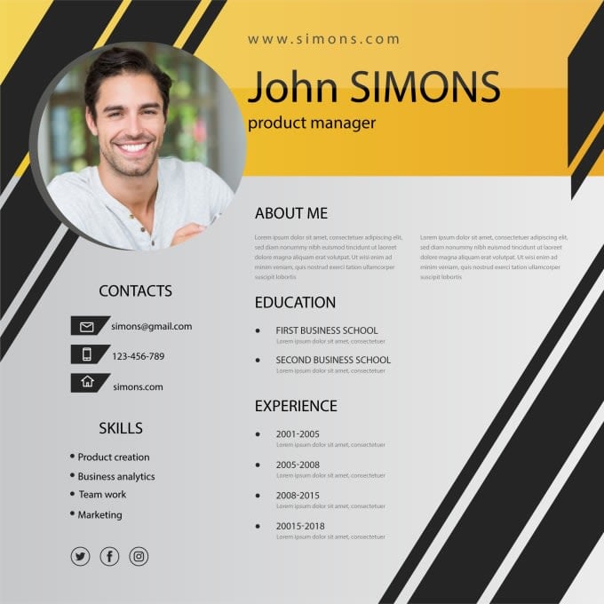 I will design attractive and incredible resume for you within 12 hours