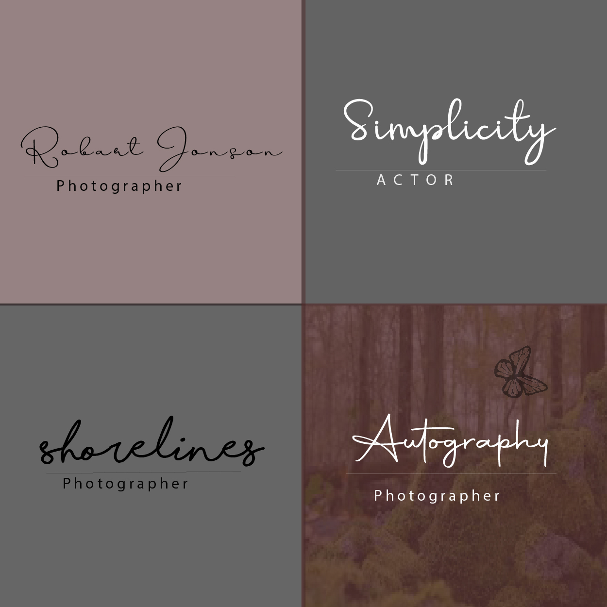 I will make a professional Handwritten logo, signature logo for you