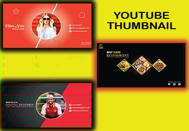 I will design creative YouTube thumbnail and banner