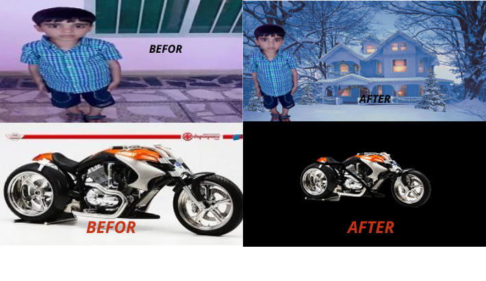 I will remove background from pictures or images only in 24hours