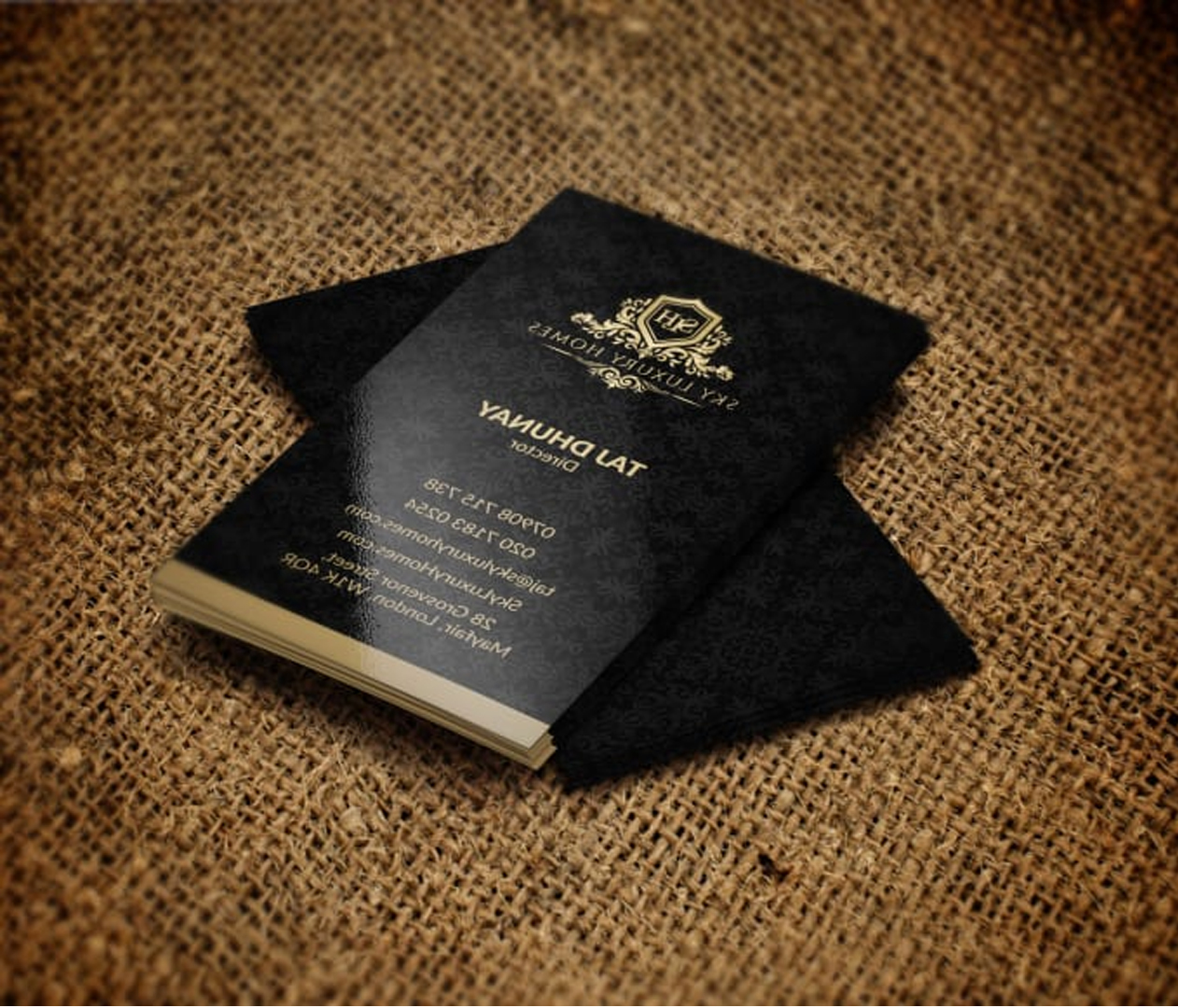 I will create luxury business card design