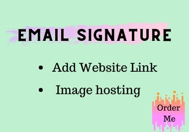  I will provide an amazing HTML clickable email signature 