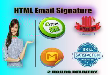 I will create a very attractive and professional email signature