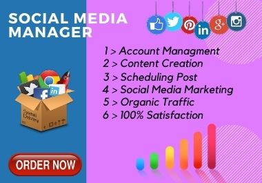 I will be your Best Social Media Manager & Content creator