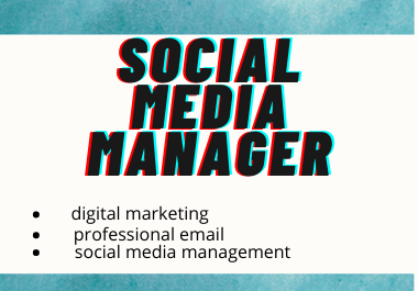 I will be your social media manager & content writer 