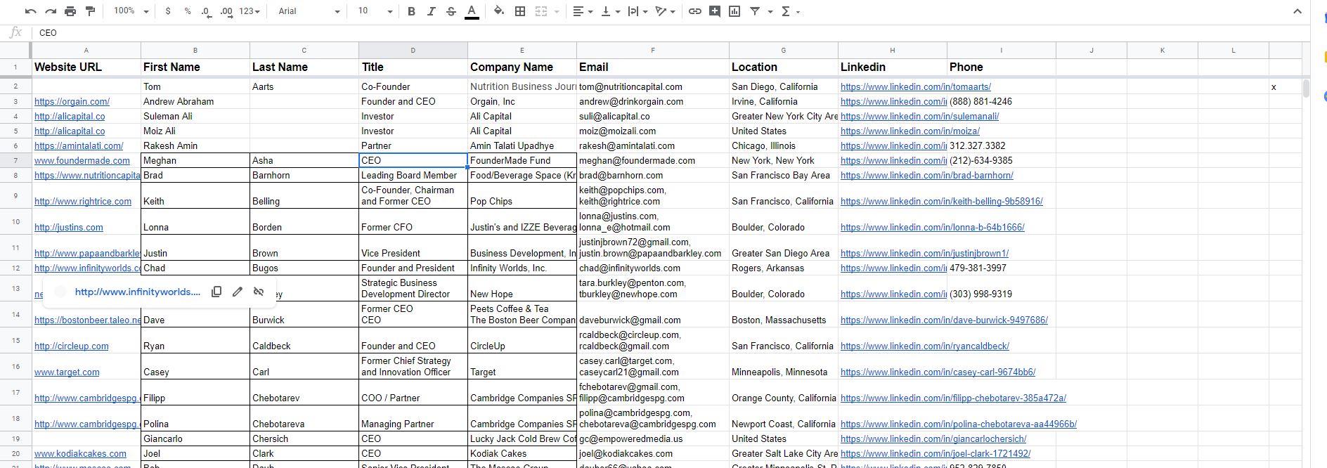 I will do b2b lead generation and contact list building 