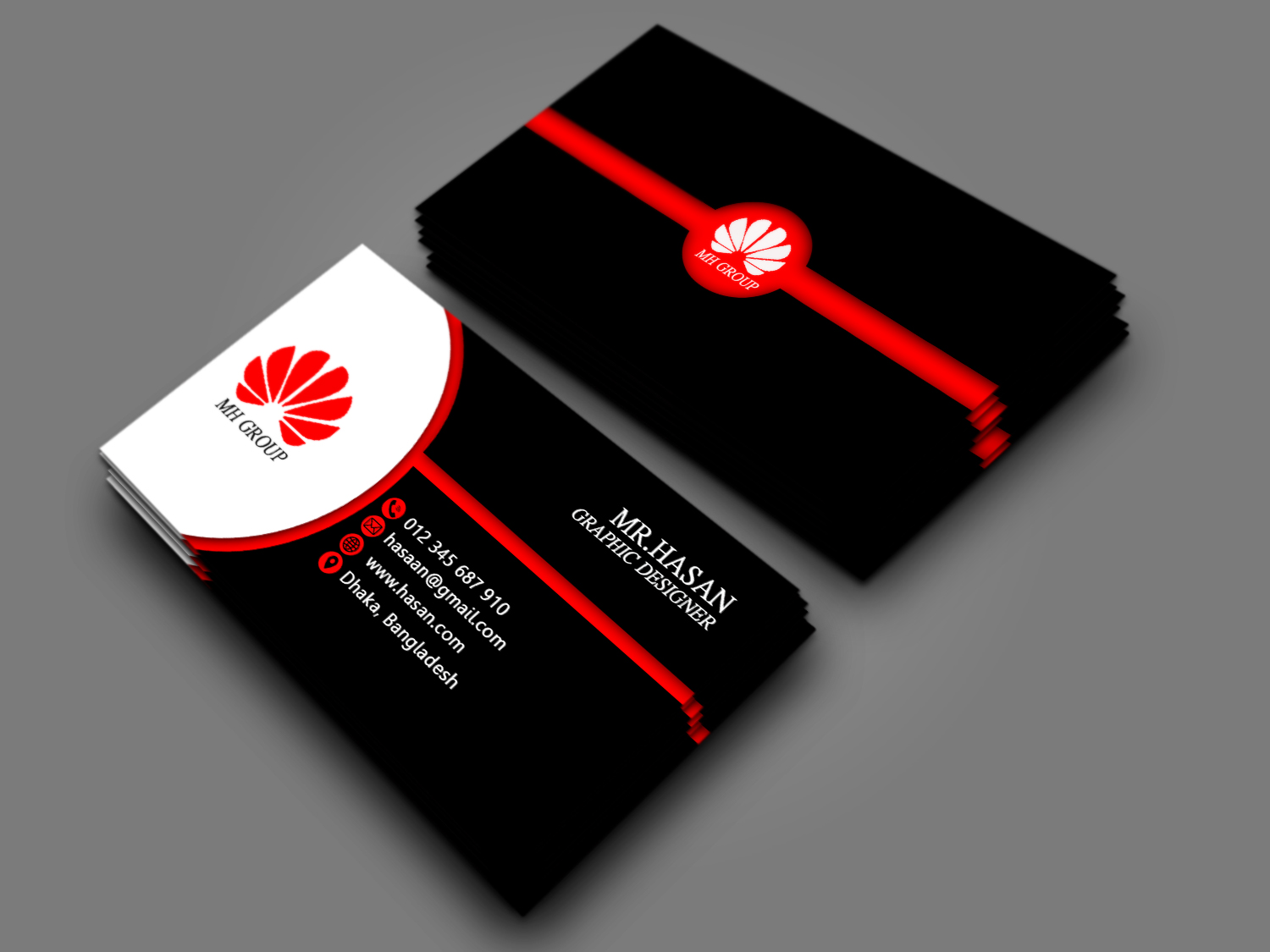 I will create professional business card and stationery design for $1