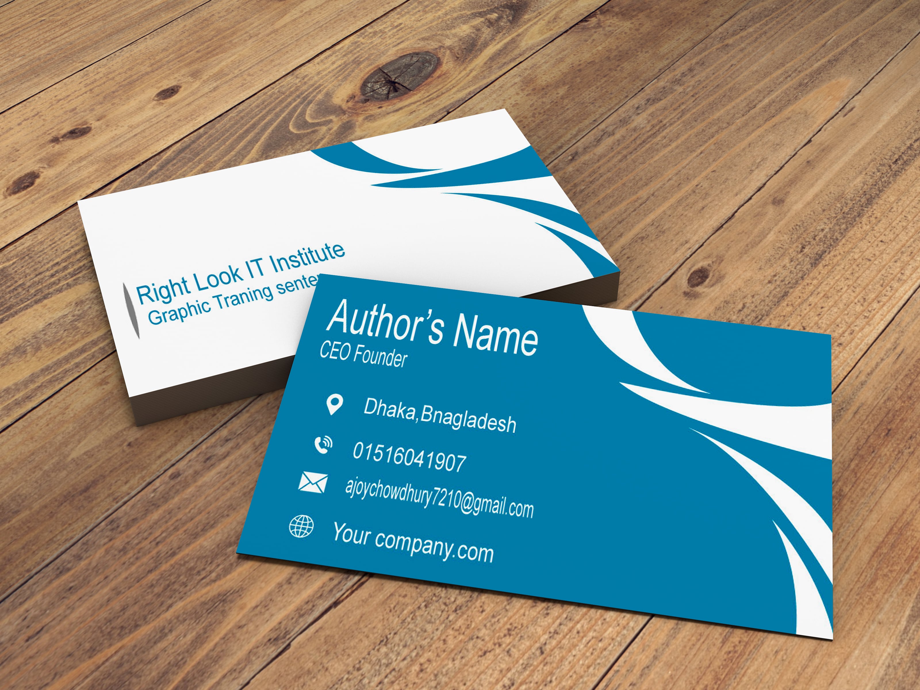 I will design creative and attractive business card for you