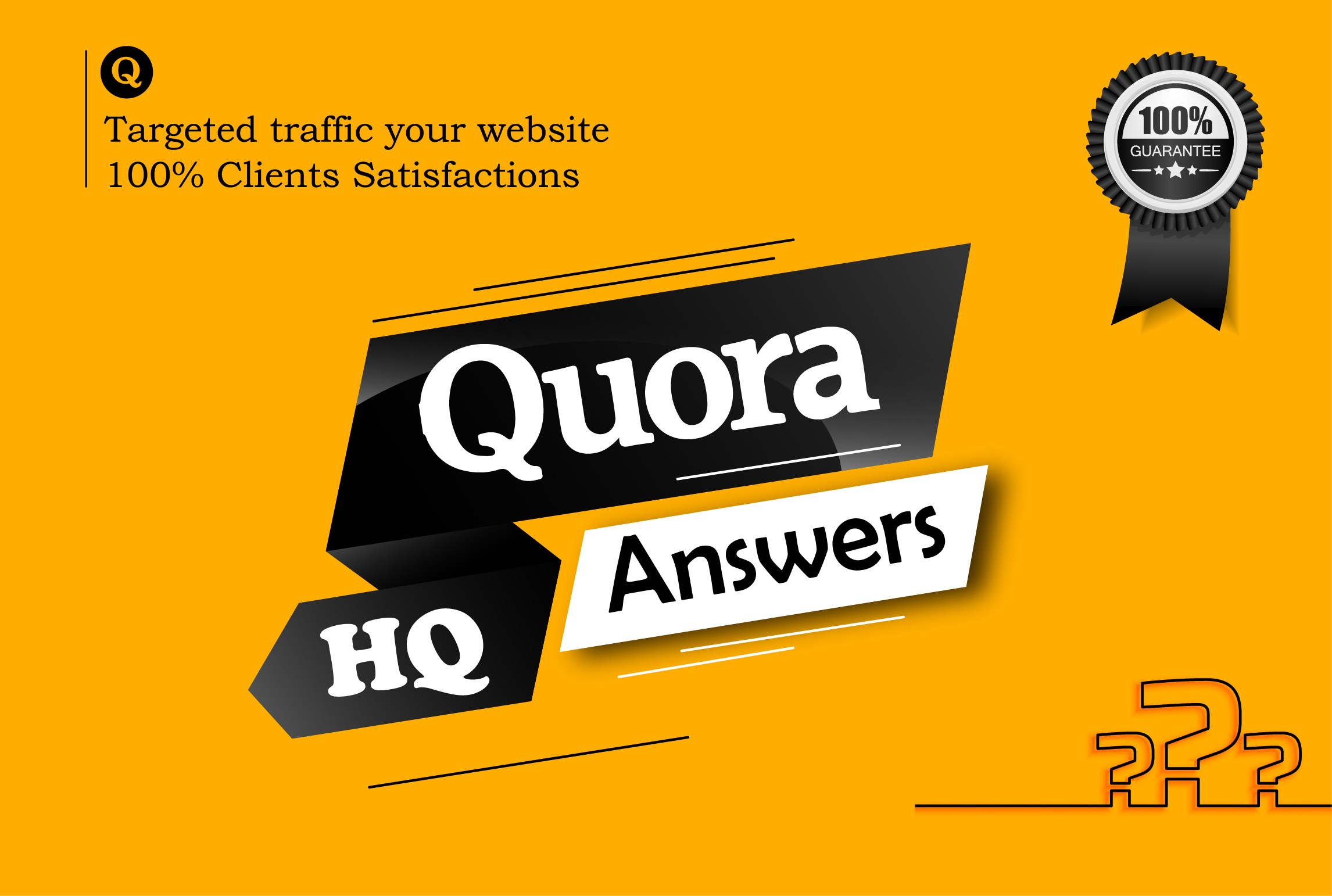 Guaranteed 10 high quality quora answer for your website traffic