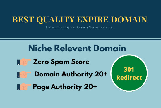 I will seek niche relevant expired domain