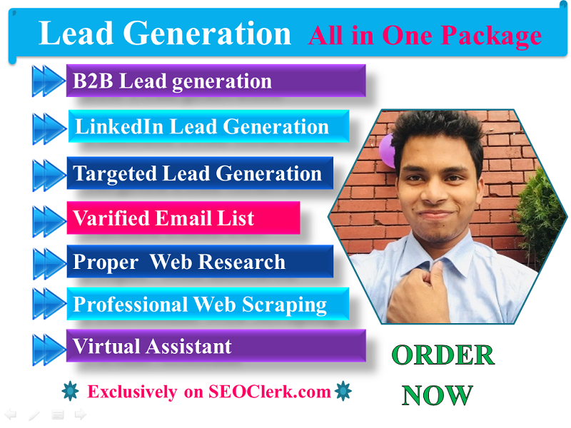 Get your targeted b2b linkedin lead generation,business, real estate, mlm, forex, crypto leads only