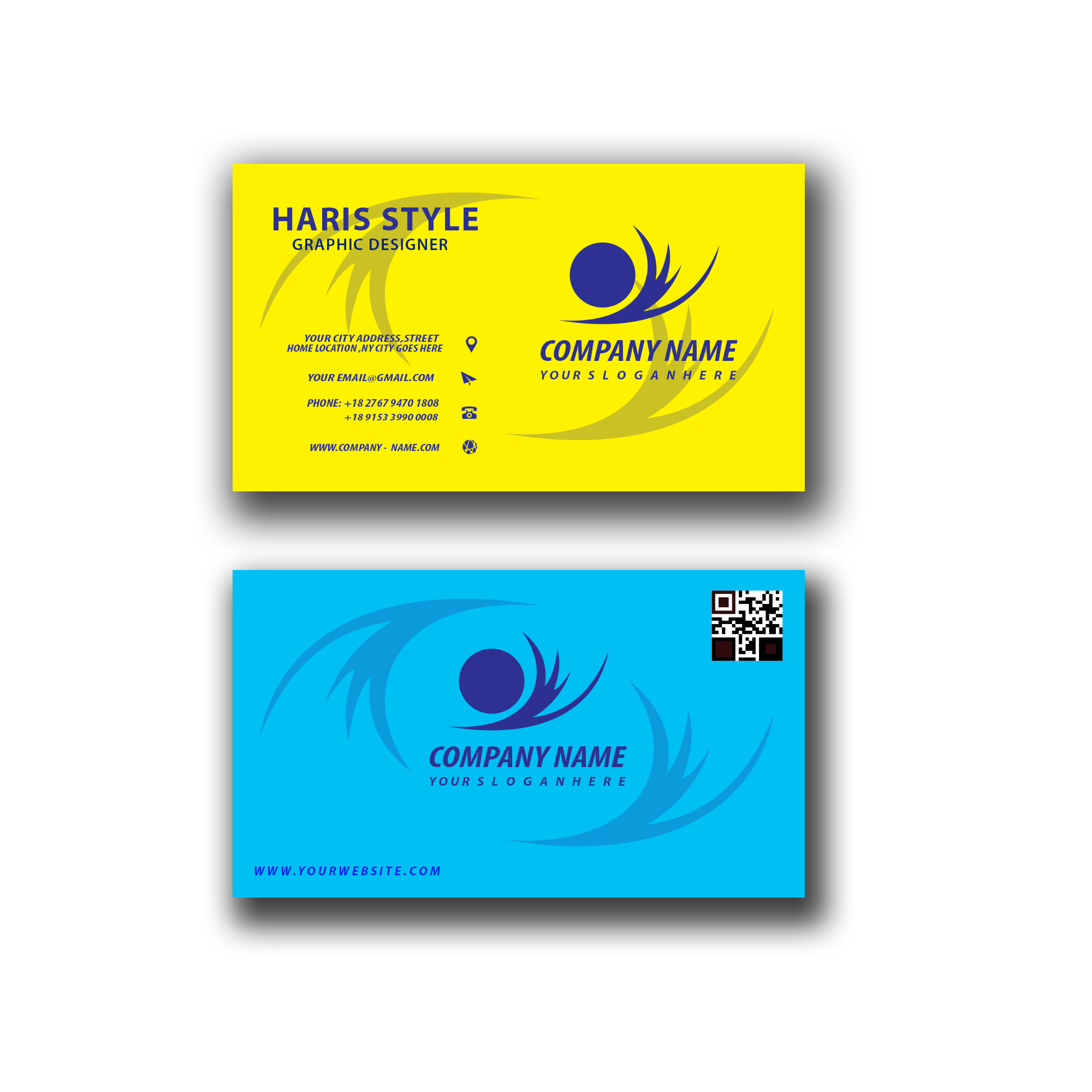 Design a beautiful and unique business card & Logo design within 1 hours