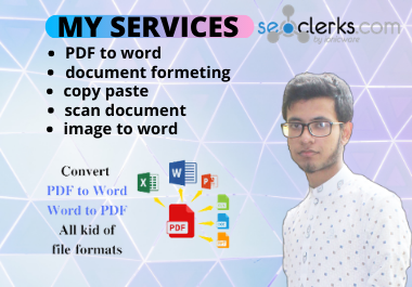 i will do perfectly convert pdf to word, word to pdf 