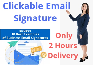 I Will Create a Professional Clickable Email Signature.