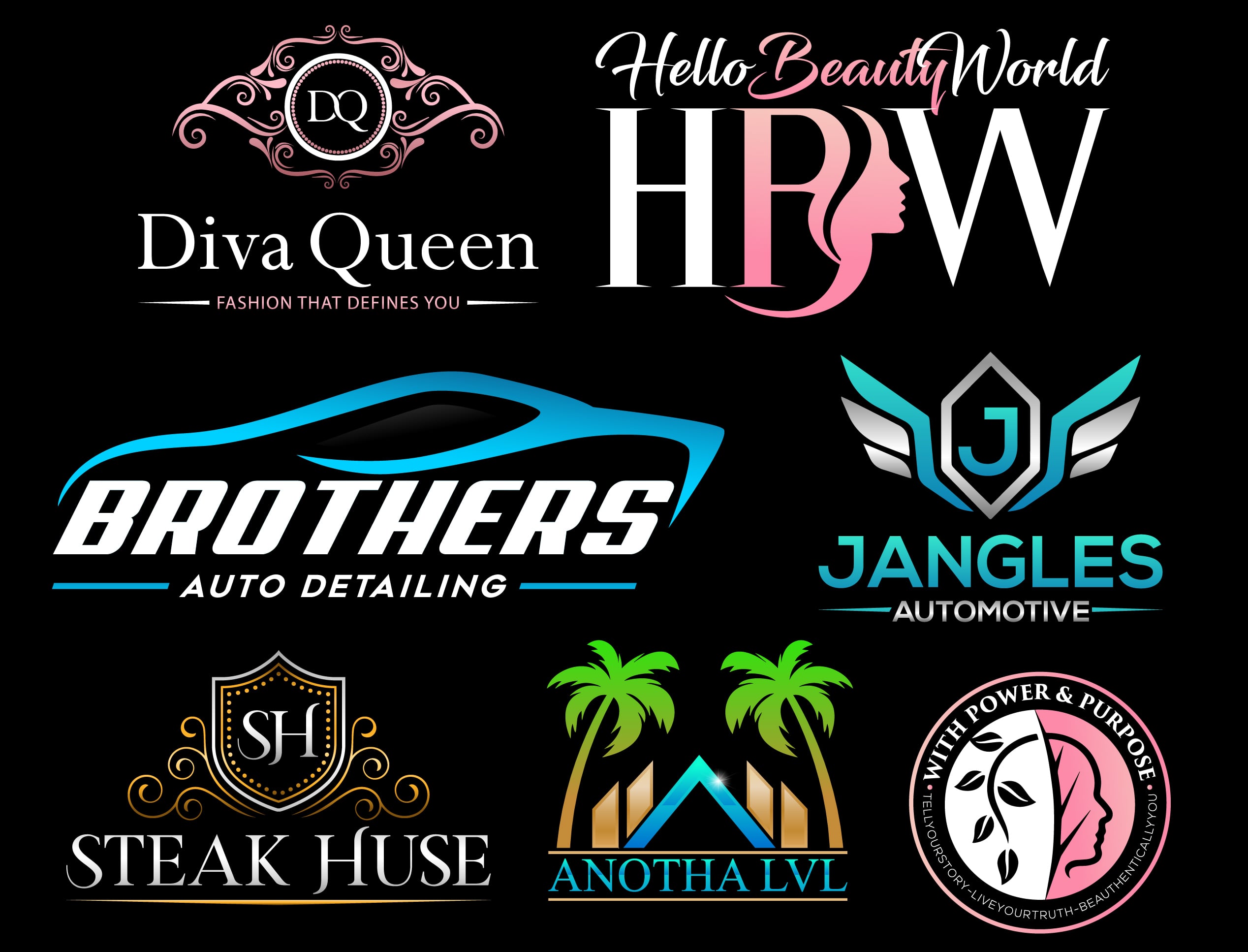 I will design modern minimal logo