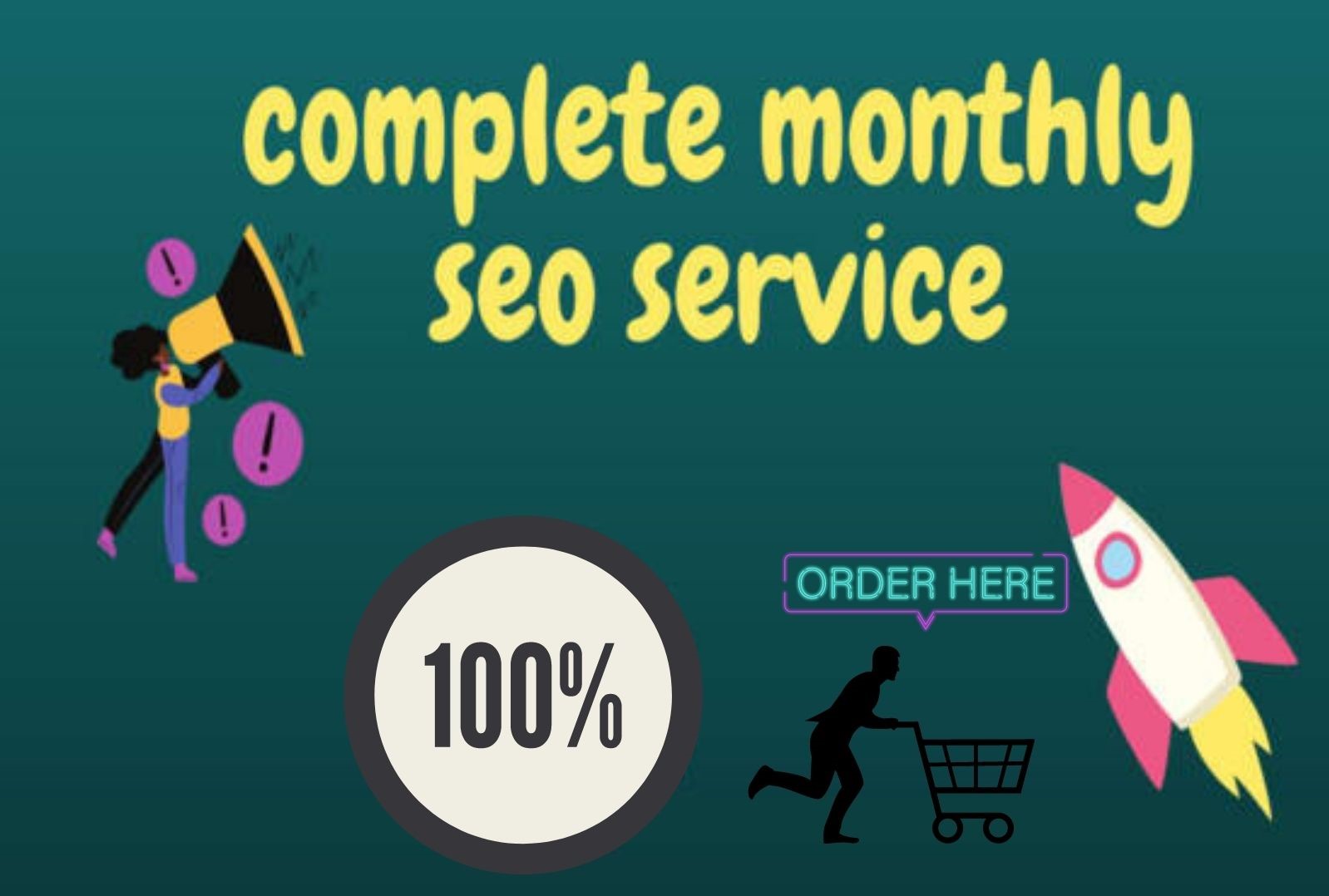 guaranteed Complete Monthly SEO Service With Backlinks For Google Top Ranking