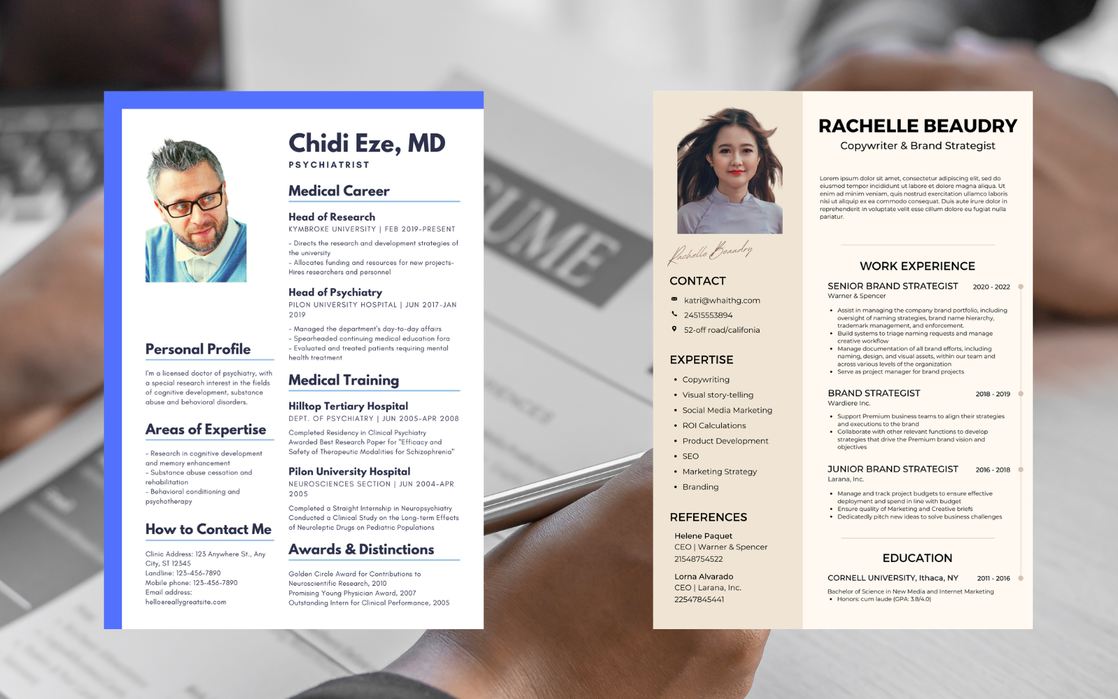  I will write professional resume for you