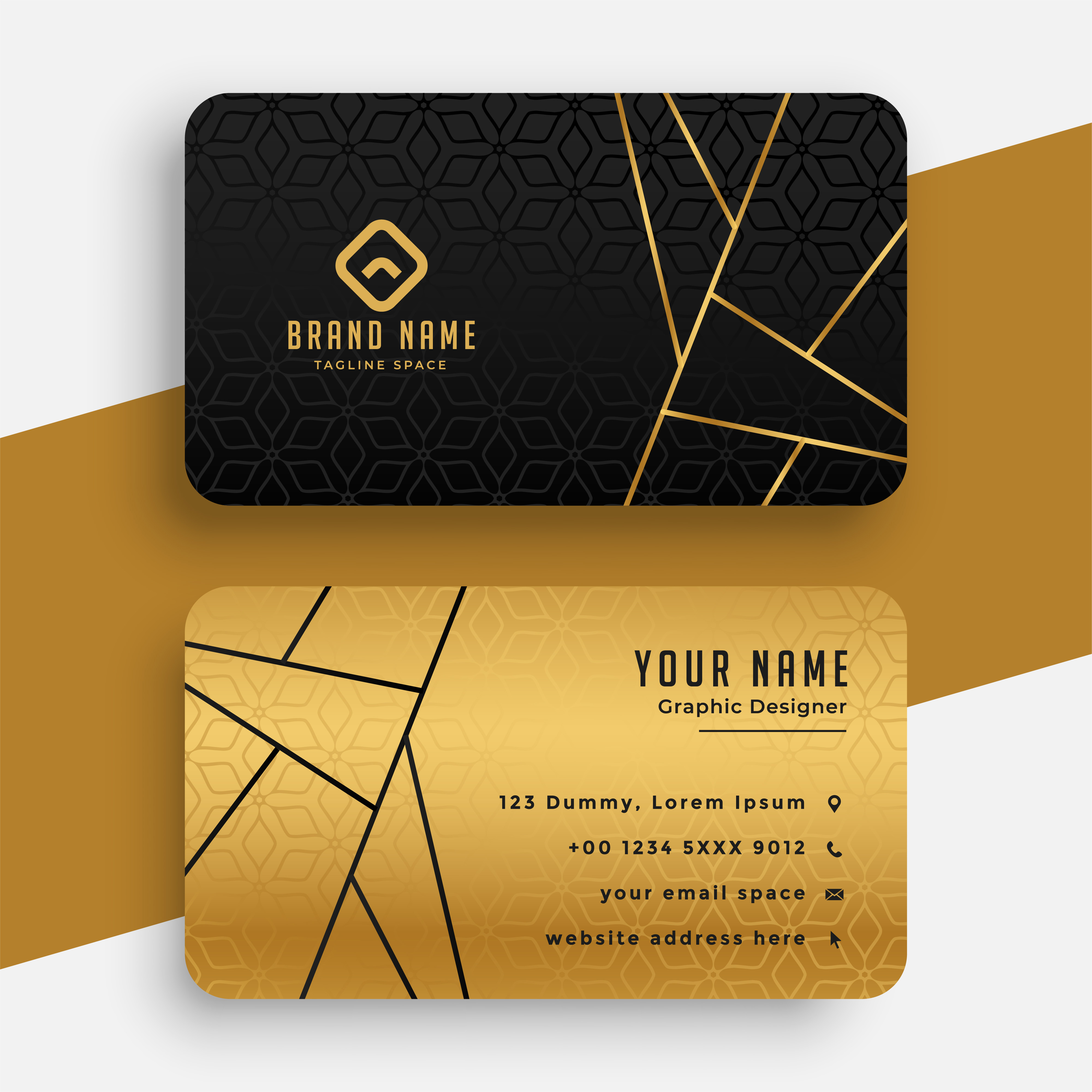 I will create modern luxury business card and redesign for $1 - SEOClerks