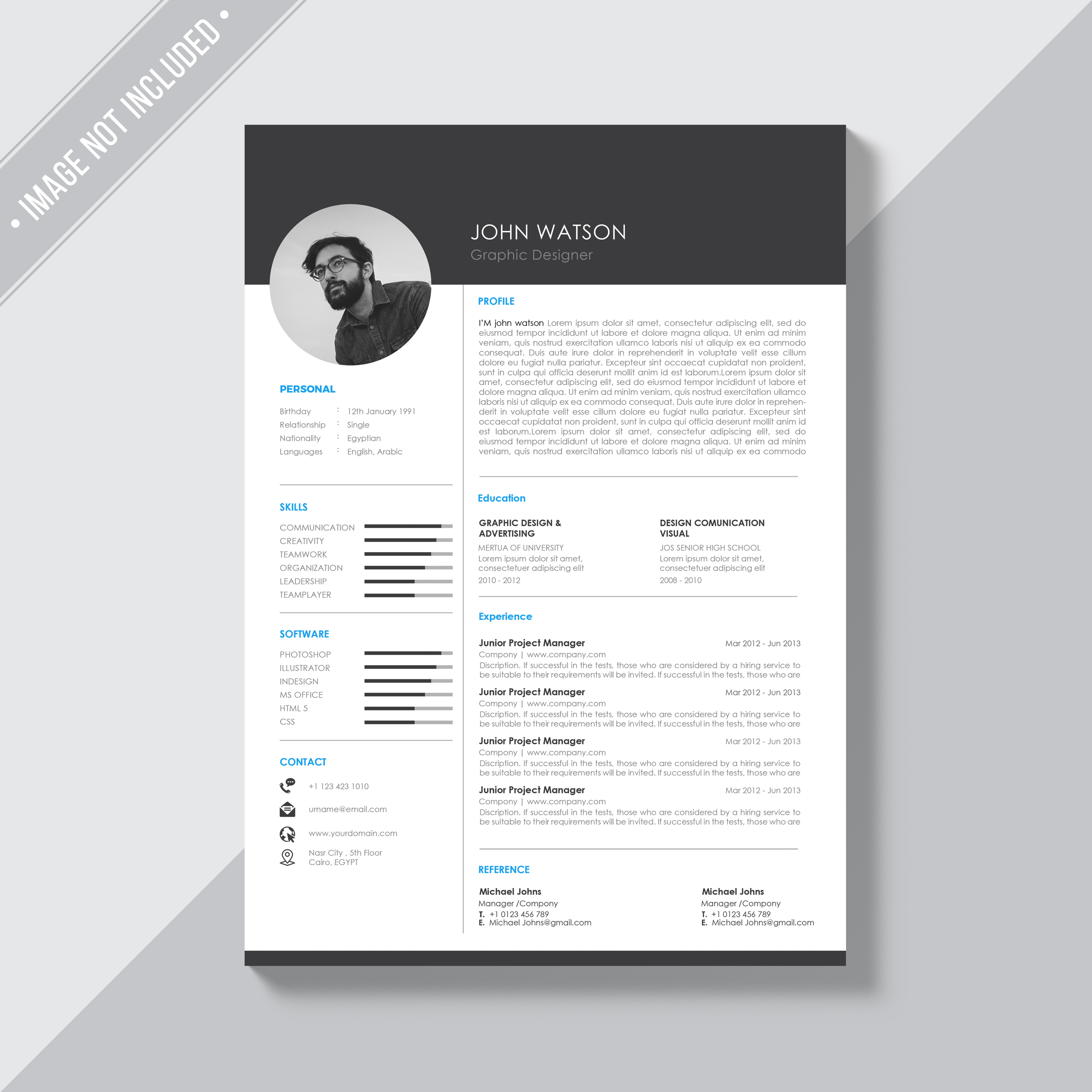 I will design and update your resume into professional template