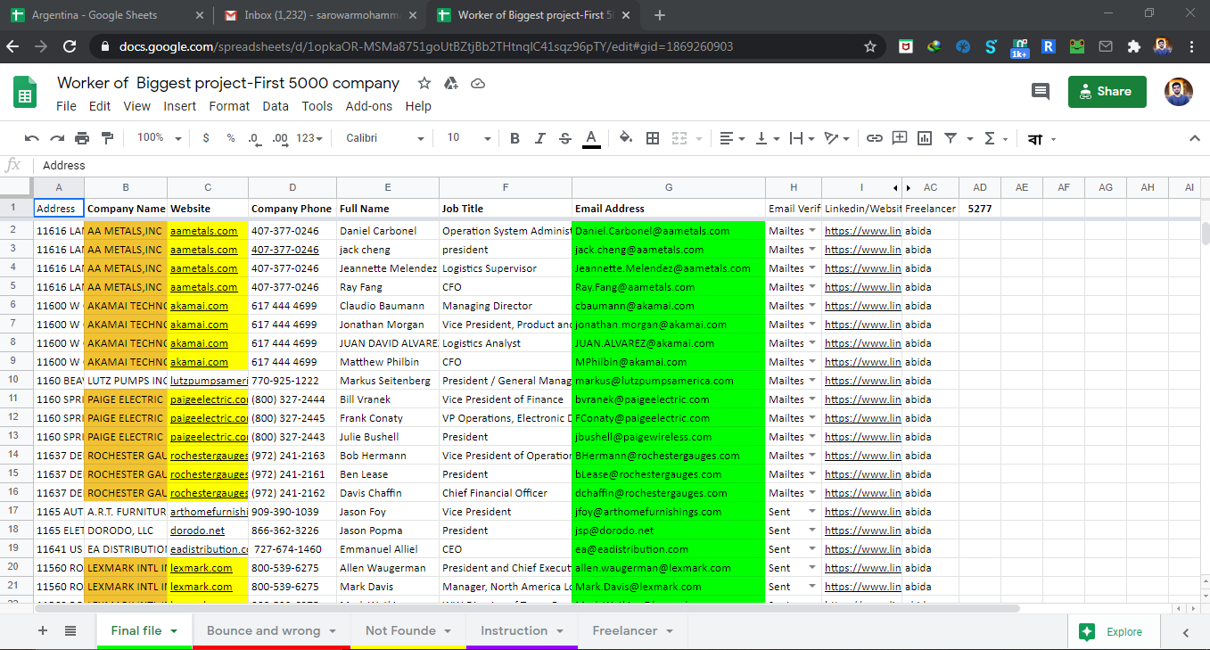 I will do Excel Data Entry and Web Research For Your Business