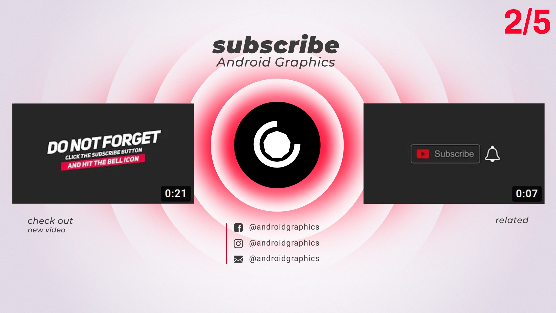 I Will Do Youtube Outro End Screen Animation