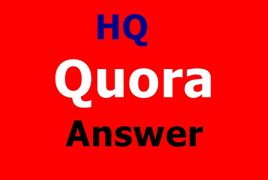 Offer 50 Quora answer for guaranted targeted traffic