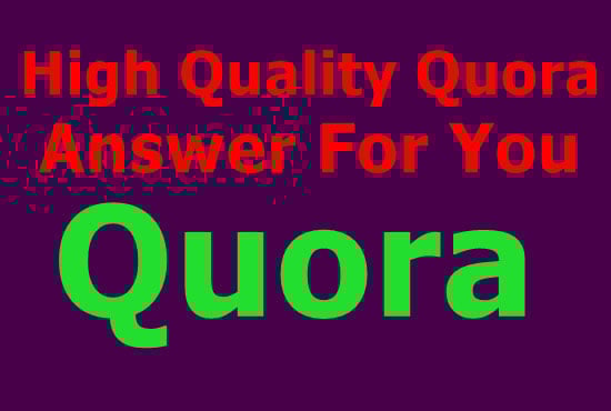 Offer 40 Quora answer for guaranteed targeted traffic