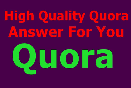 High Quality 15 Quora Answer With Website link