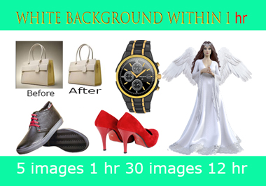 I will do remove white background of your 30 images