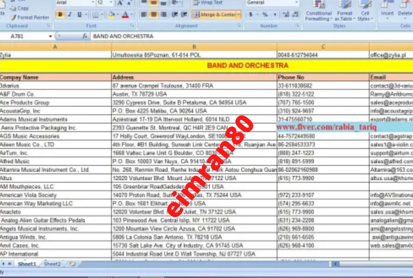 I will provide 5000 niche targeted email list clean and verified