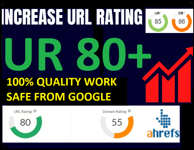 I will Increase Ahrefs UR URL 75+ of your website