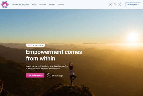 I will create a stunnin, responsive and unique design website within short time period