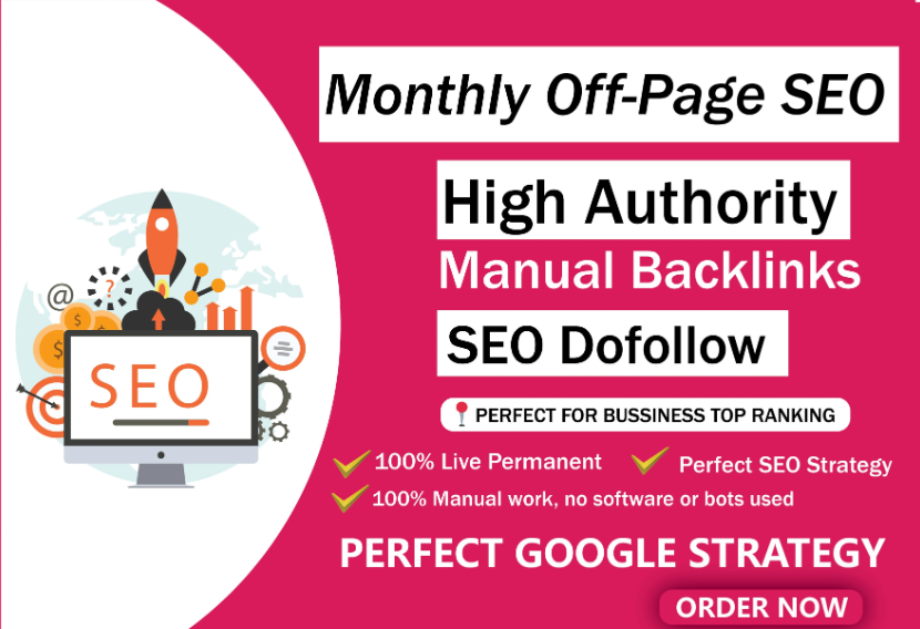 Monthly SEO service and pro link building for top rankings