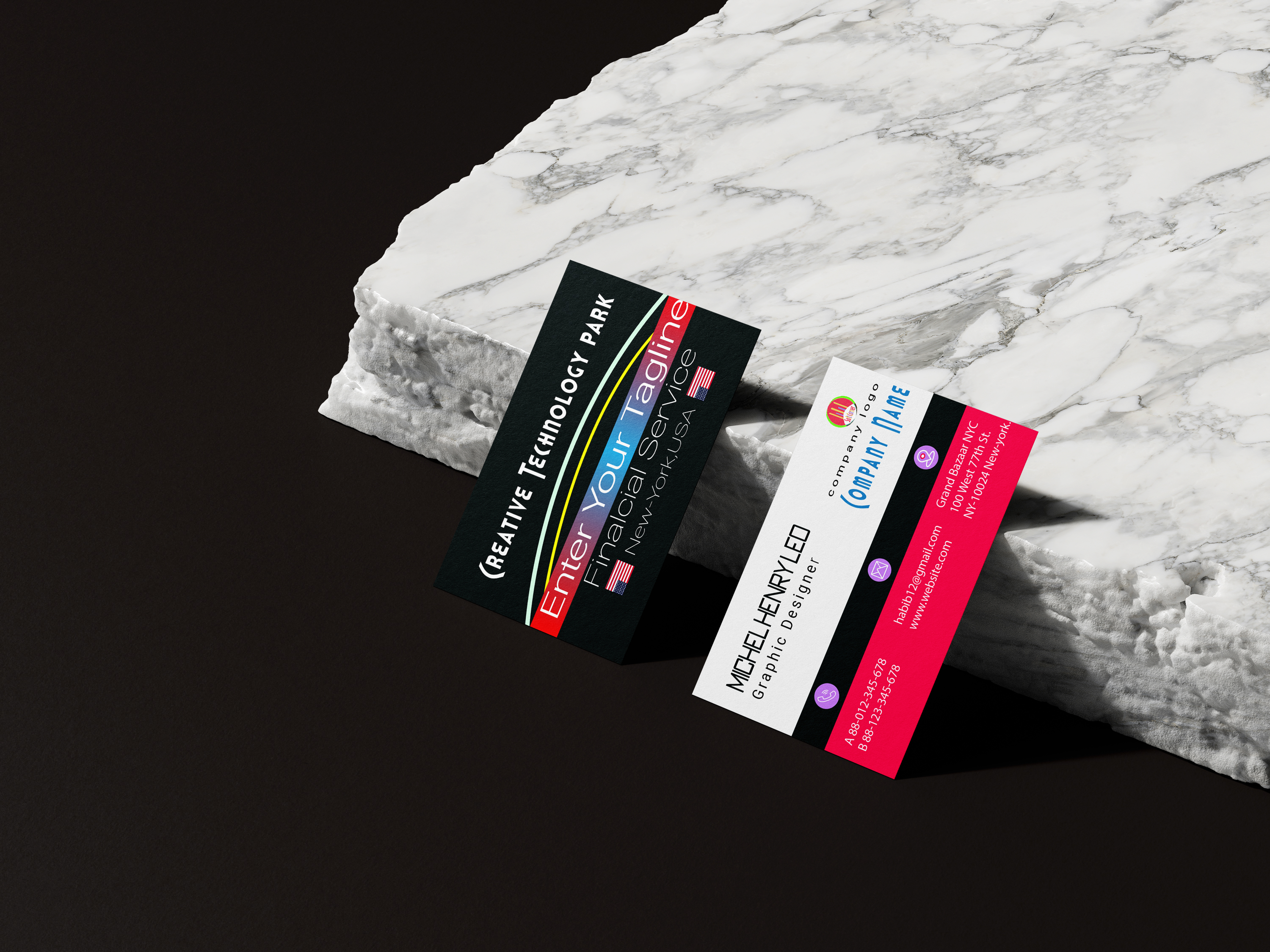 I want to design professional business card for you