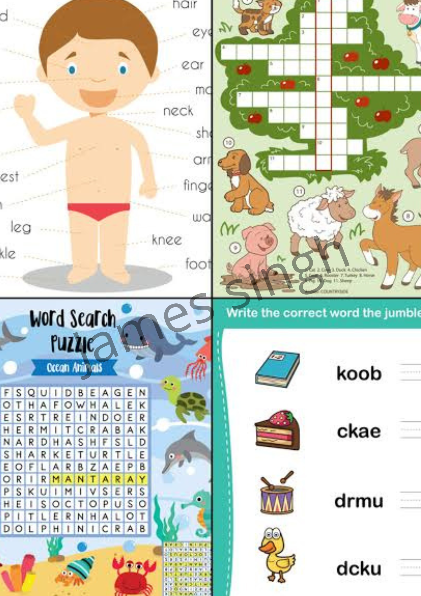 I will create children worksheet