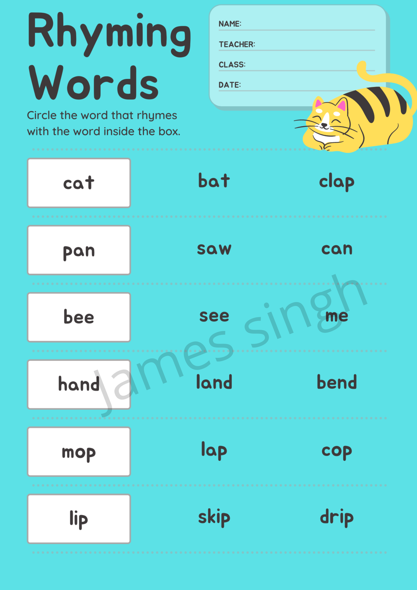 I will create children worksheet