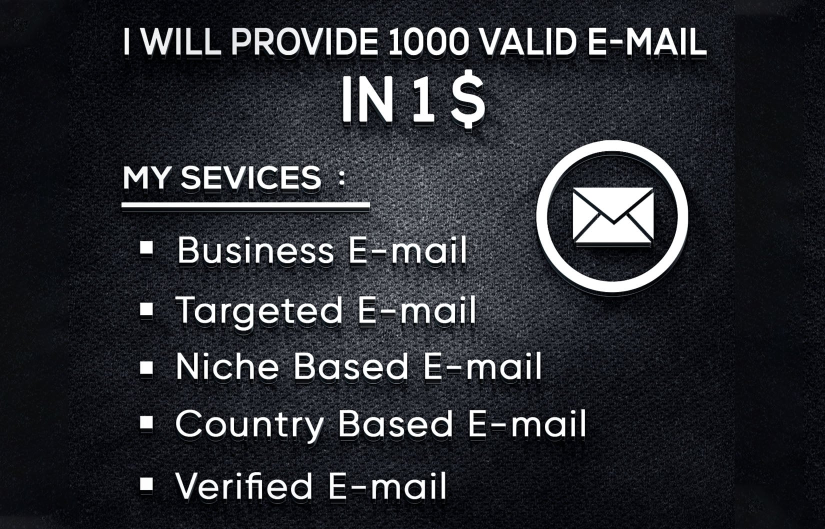 extract 1000 verified emails for Your Email Marketing