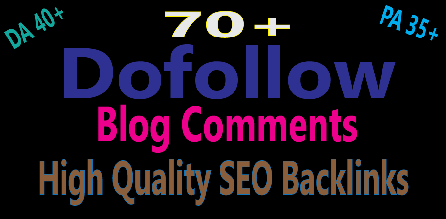 I will Manually 70+ powerful dofollow blog comments on high quality website