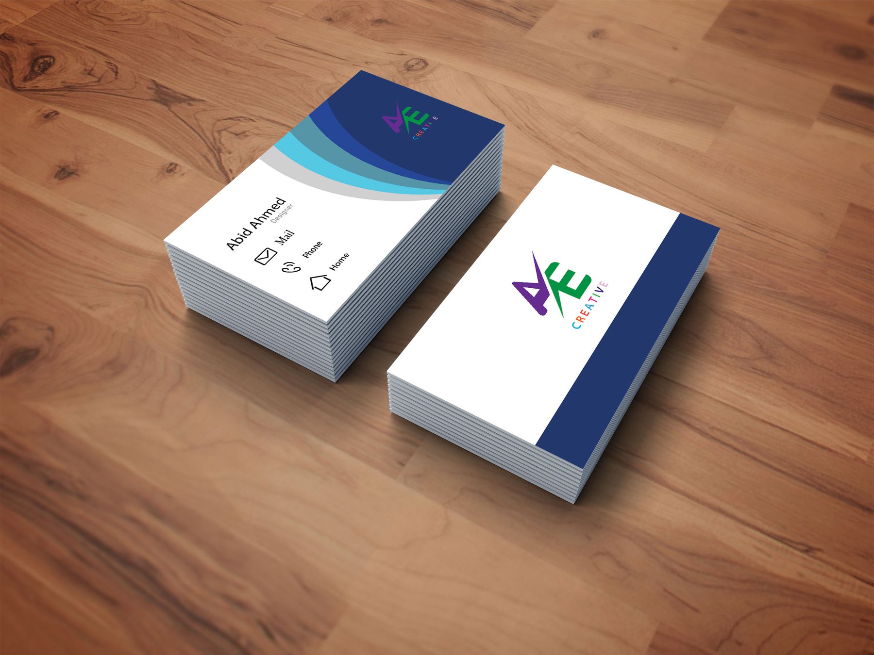 I will create a professional business card design for you