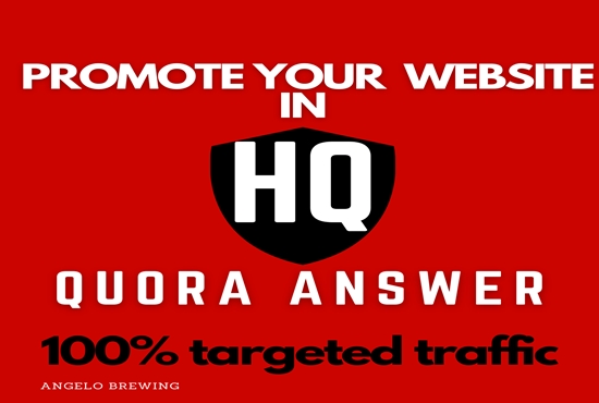 Guaranteed targeted traffic with 21 unique Quora answer