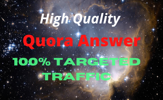 Promote your website 10 With High Quality Quora answer .