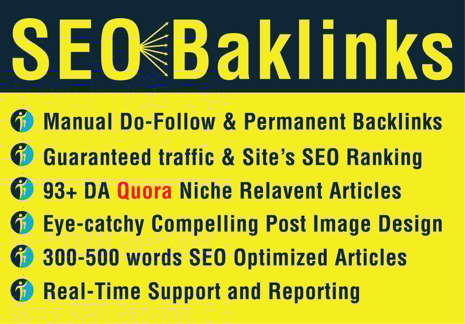 50 Backlinks with Guaranteed Traffic and Website's SEO Ranking