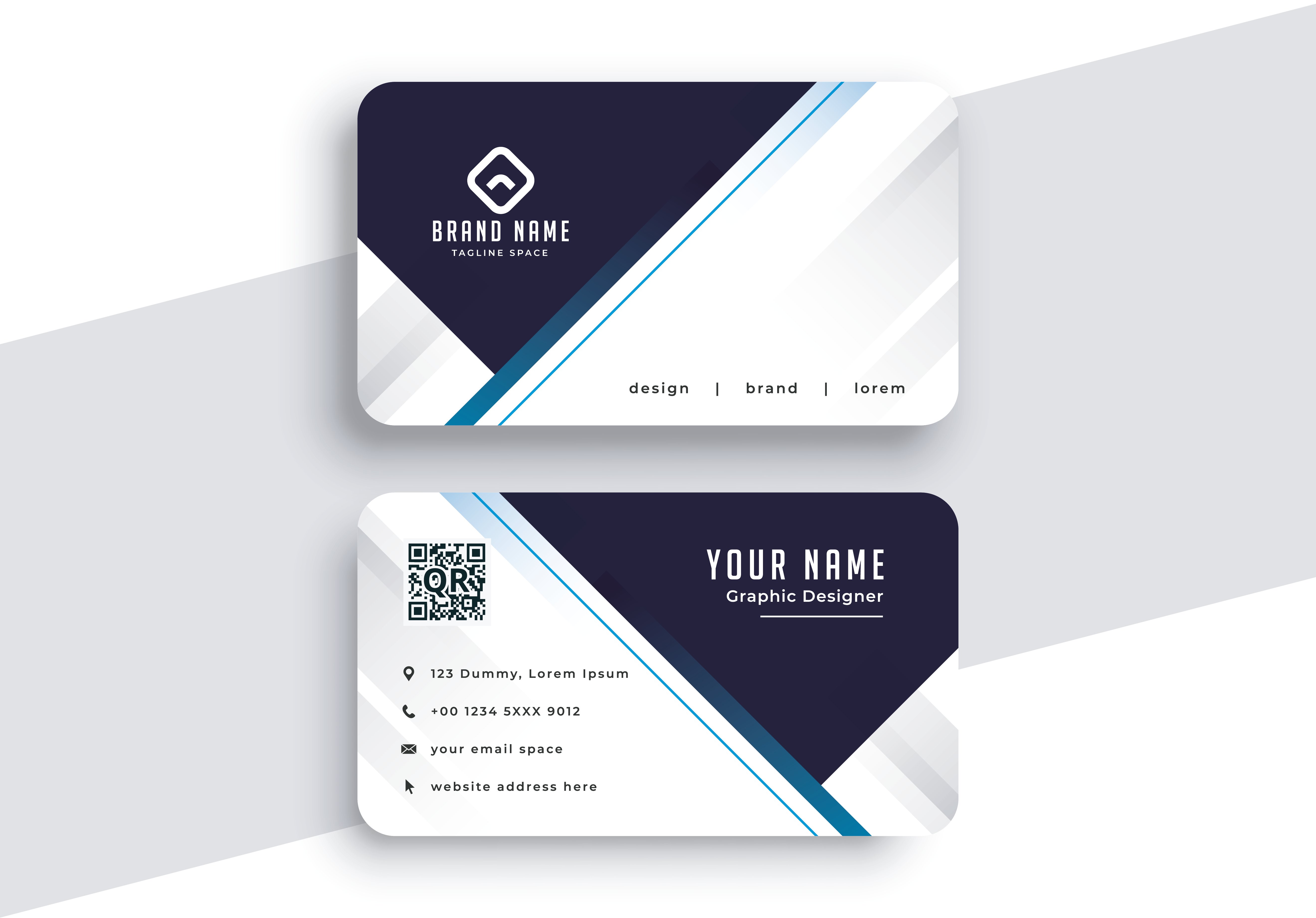 I will provide professional and minimalist business card design services