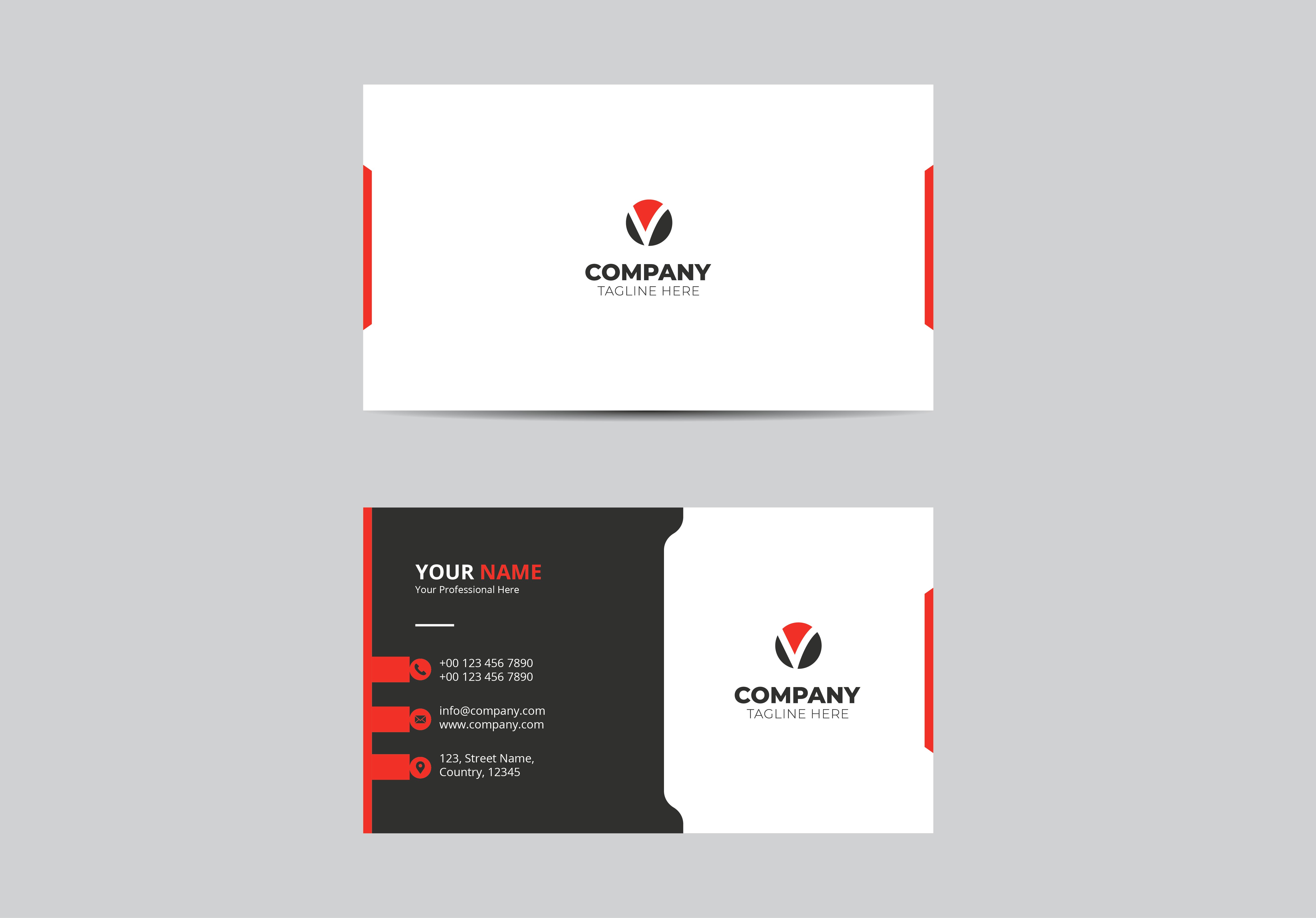 I will provide professional and minimalist business card design services