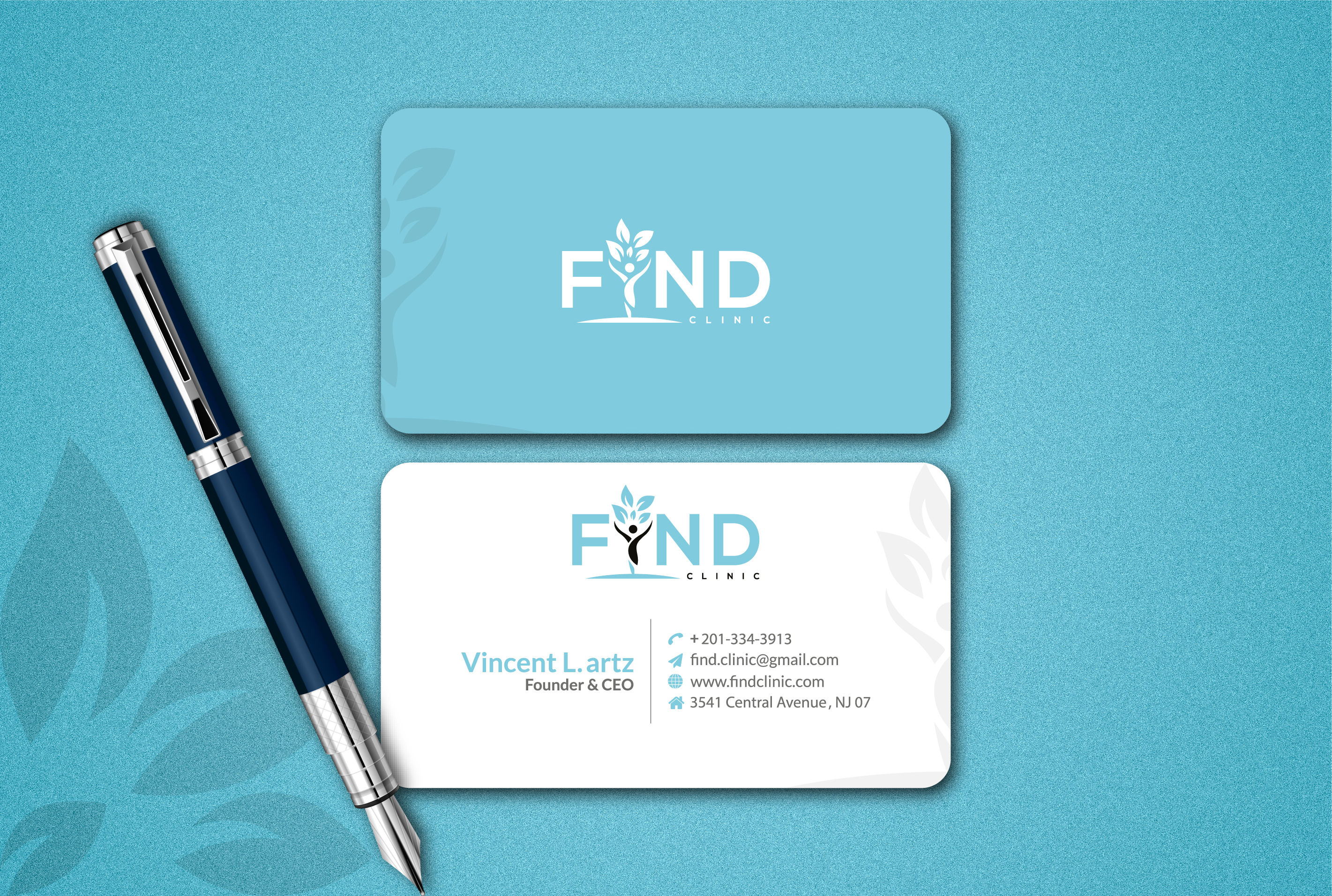 I will do minimalist business card design